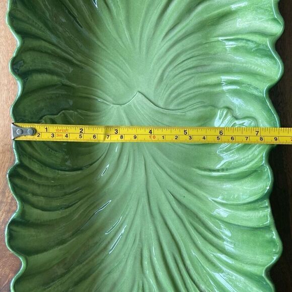 MADDUX OF CALIFORNIA Large MCM Lettuce Leaf Platter - Picture 6 of 10